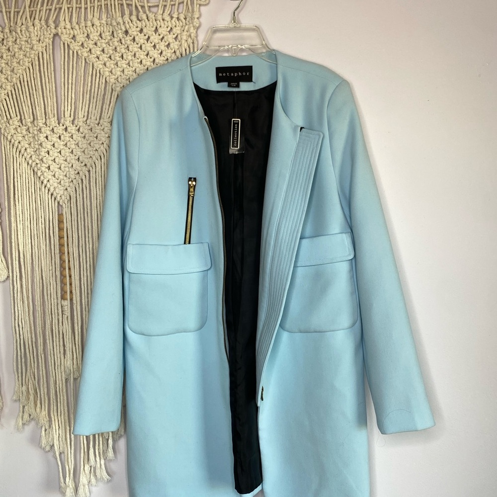 Metaphor Light Blue Women's blazer / coat